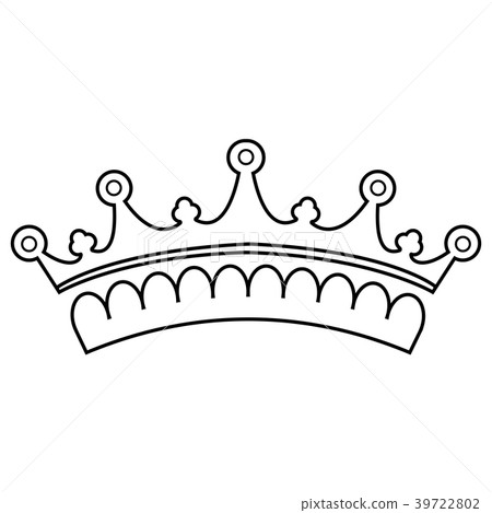 Abstract elegant crown 39722802