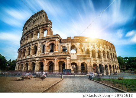 Colosseum in Rome, Italy - Long Exposure Shot Colosseum in Rome, Italy - Long Exposure Shot 39725618
