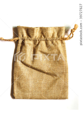 Bag Sackcloth on a white background 39727827