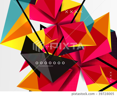 3d polygonal elements abstract background 3d polygonal elements abstract background 39728005