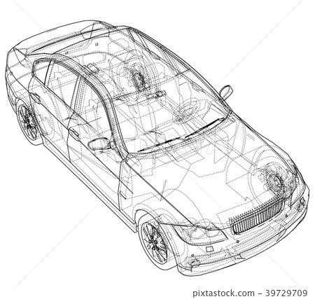 Concept car. Vector-插圖素材 [39729709] - PIXTA圖庫