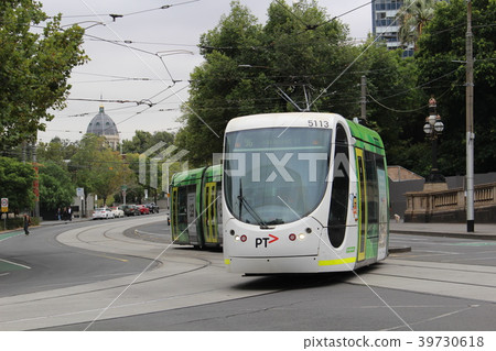 墨爾本電車電車澳大利亞 照片素材 圖片 圖庫