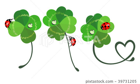 Four-leaf clover and ladybug _2 Four-leaf clover and ladybug _2 39731205
