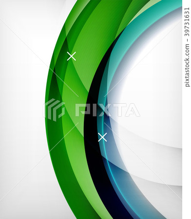 Glossy wave vector background with light and Glossy wave vector background with light and 39731631