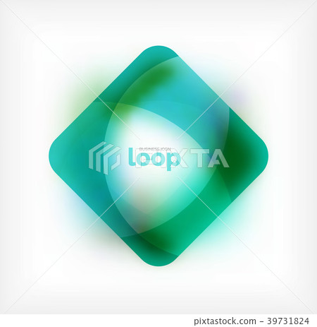 Vector square loop business symbol, geometric icon - Stock Illustration ...