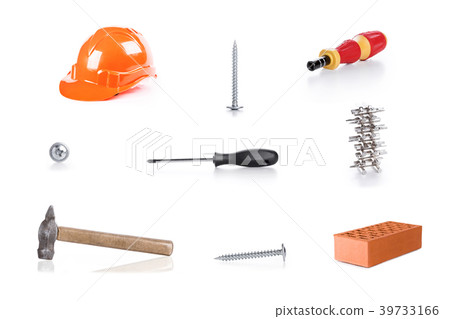 Collage with construction tools 39733166