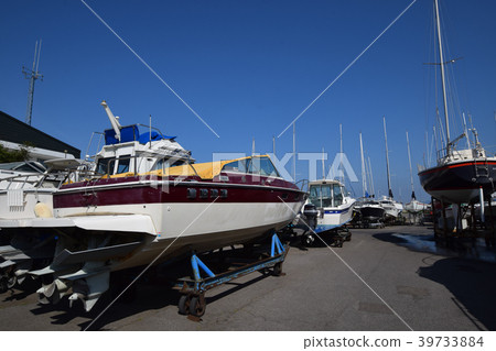 Harbor scenery Land fishing boat Gotsutsu Marina 39733884