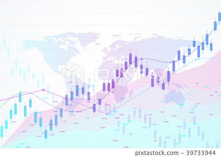 Stock market and exchange. Candle stick graph Stock market and exchange. Candle stick graph 39733944
