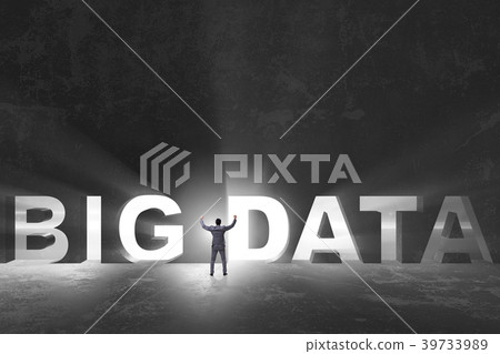 Big Data concept with businessman Big Data concept with businessman 39733989