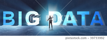 Big Data concept with businessman 39733992