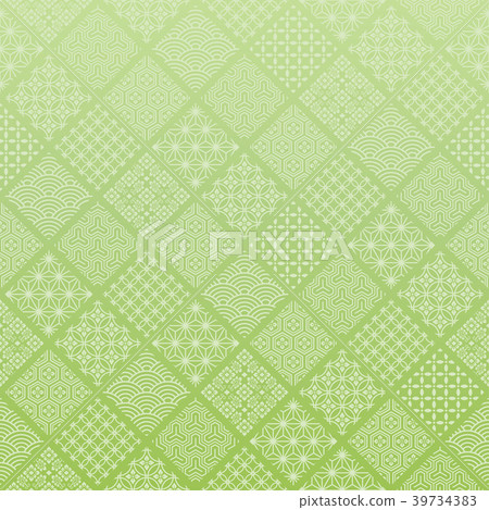 Wakabusa日式傳統圖案背景 39734383