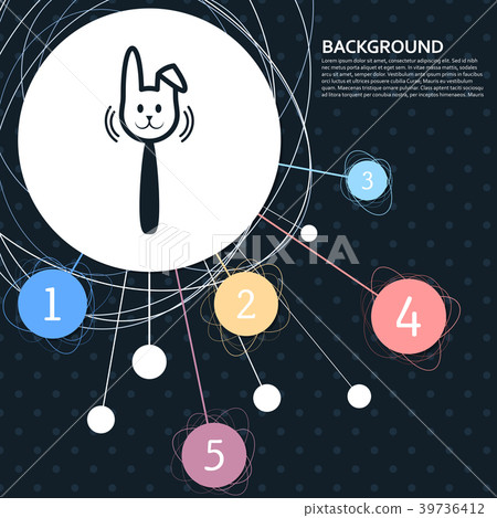 easter rabbit icon with the background to the poin easter rabbit icon with the background to the poin 39736412