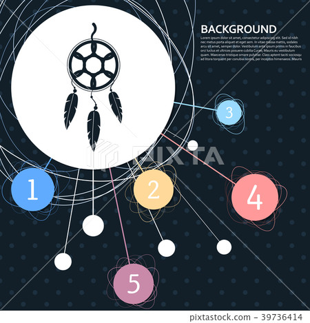 Dreamcatcher icon with the background to the point Dreamcatcher icon with the background to the point 39736414
