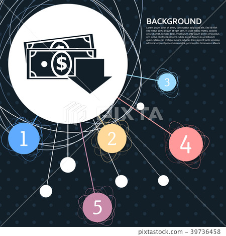 money cash icon with the background to the point a 39736458