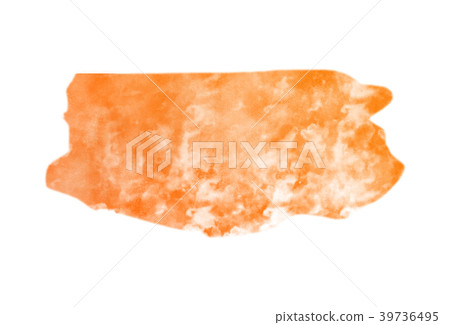 Abstract bright orange watercolor brush stroke Abstract bright orange watercolor brush stroke 39736495