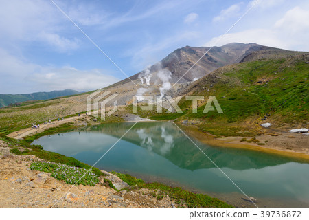 北海道大雪山國立公園Asahidake和Shibimi池塘 北海道大雪山國立公園Asahidake和Shibimi池塘 39736872