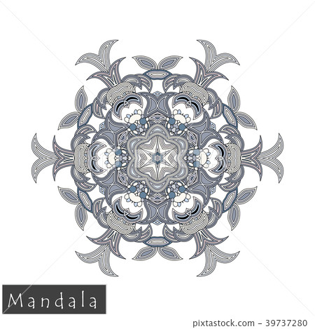 Floral symmetrical geometrical vector symbol. Floral symmetrical geometrical vector symbol. 39737280