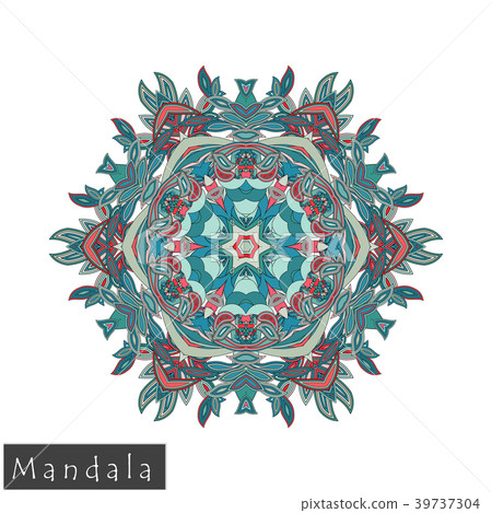 Floral symmetrical geometrical vector symbol. Floral symmetrical geometrical vector symbol. 39737304