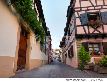 Colmar, Petit Venice, narrow street and Colmar, Petit Venice, narrow street and 39737563