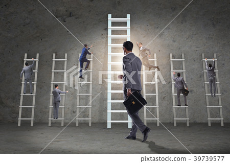 Career progression concept with various ladders 39739577