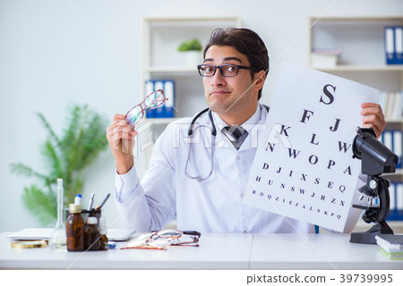 Eye doctor in medical concept 39739995