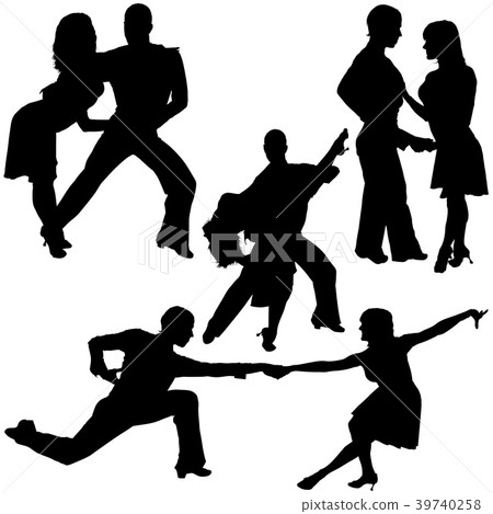 Latino Dance Silhouettes Latino Dance Silhouettes 39740258
