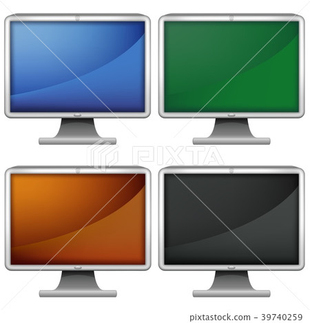 LCD Monitors with Different Screen Colors LCD Monitors with Different Screen Colors 39740259