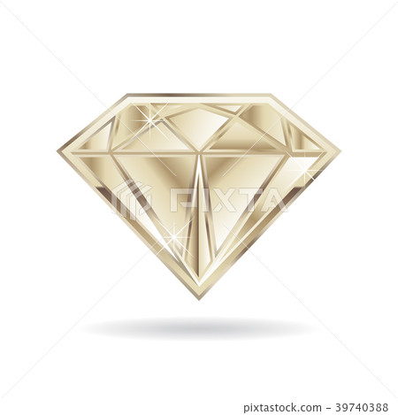 Platinum Gem on White background. Vector graphic Platinum Gem on White background. Vector graphic 39740388