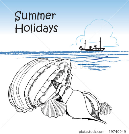 Summer holiday background Seaside View Beach Summer holiday background Seaside View Beach 39740949