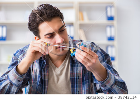 Computer hardware repair and fixing concept by Computer hardware repair and fixing concept by 39742114