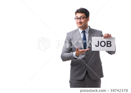 Businessman in recruitment concept isolated on Businessman in recruitment concept isolated on 39742378