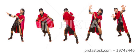 Gladiator isolated on white Gladiator isolated on white 39742446