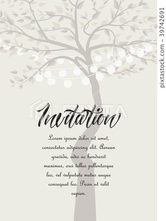 Tree with lanterns 39742691