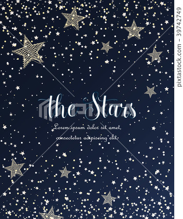 Night sky with stars 39742749