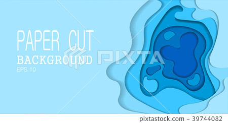 Papercut many layers of paper 3d color background! Papercut many layers of paper 3d color background! 39744082