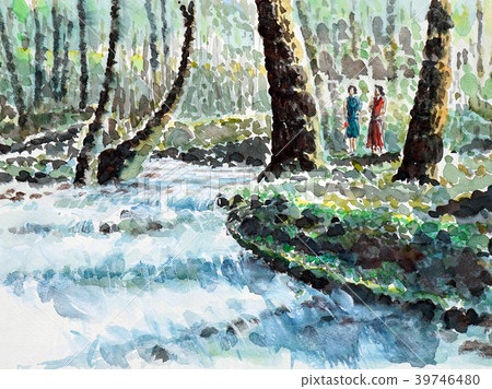 Oirase mountain stream Oirase fresh green 39746480