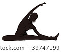 伸展剪影 伸展剪影 39747199