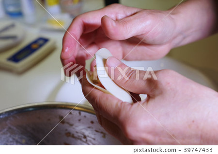 Wrapping seeds of dumplings 39747433
