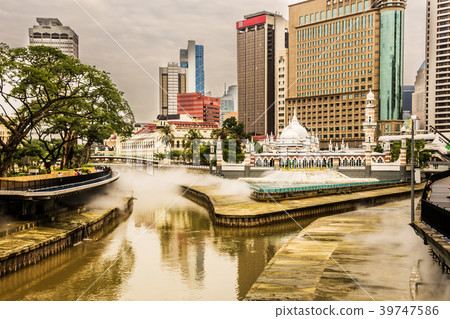 financial center and Klang River K Lumpur Malaysia 39747586