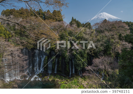Shiraito瀑布和富士山 Shiraito瀑布和富士山 39748151