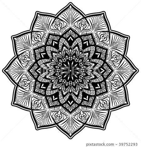 Mandala. Vintage decorative elements. vector Mandala. Vintage decorative elements. vector 39752293