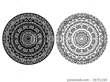 Vector Flower Mandala, Vintage decorative elements 39752295