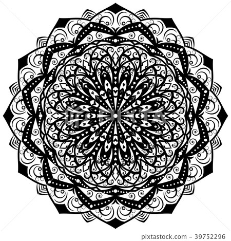 Vector Flower Mandala, Vintage decorative elements Vector Flower Mandala, Vintage decorative elements 39752296