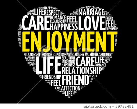 Enjoyment Word Cloud Collage - Stock Illustration [39752491] - PIXTA