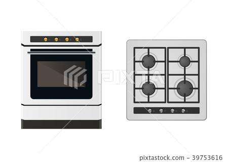Kitchen gas stove. Kitchen gas stove. 39753616