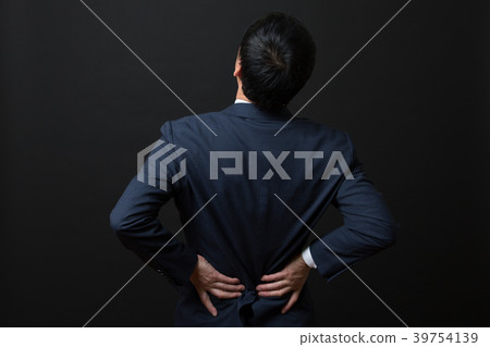 Middle business man (backache Middle business man (backache 39754139