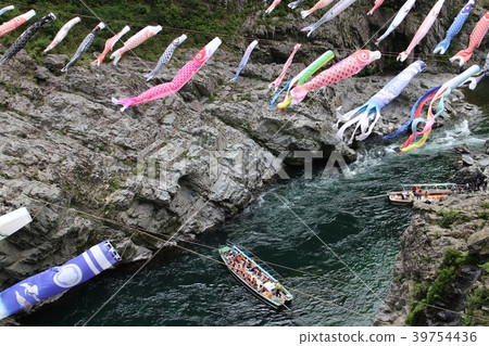 Sightseeing boat and cruise ship of Yoshino River 39754436