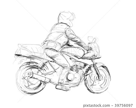 Motorcycle illustration Motorcycle illustration 39756097