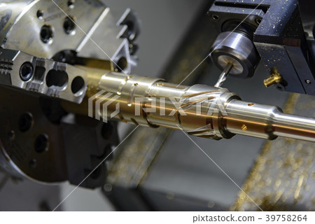 The CNC turning or lathe machine The CNC turning or lathe machine 39758264