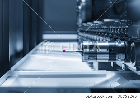 The CMM probe in the CNC machine The CMM probe in the CNC machine 39758269